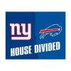 NFL Giants/Bills Multi-Colored 3 ft. x 3.5 ft. House Divided Area Rug by FANMATS