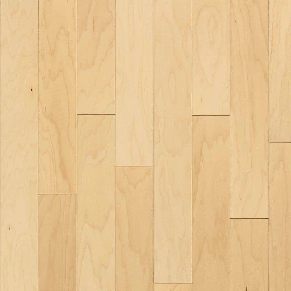 Natural Maple 3/8 in. T x 3 in. W x Random Length Engineered Hardwood Flooring (22 sq. ft./case) by Bruce 1 Natural Maple 3/8 in. T x 3 in. W x Random Length Engineered Hardwood Flooring (22 sq. ft./case) by Bruce