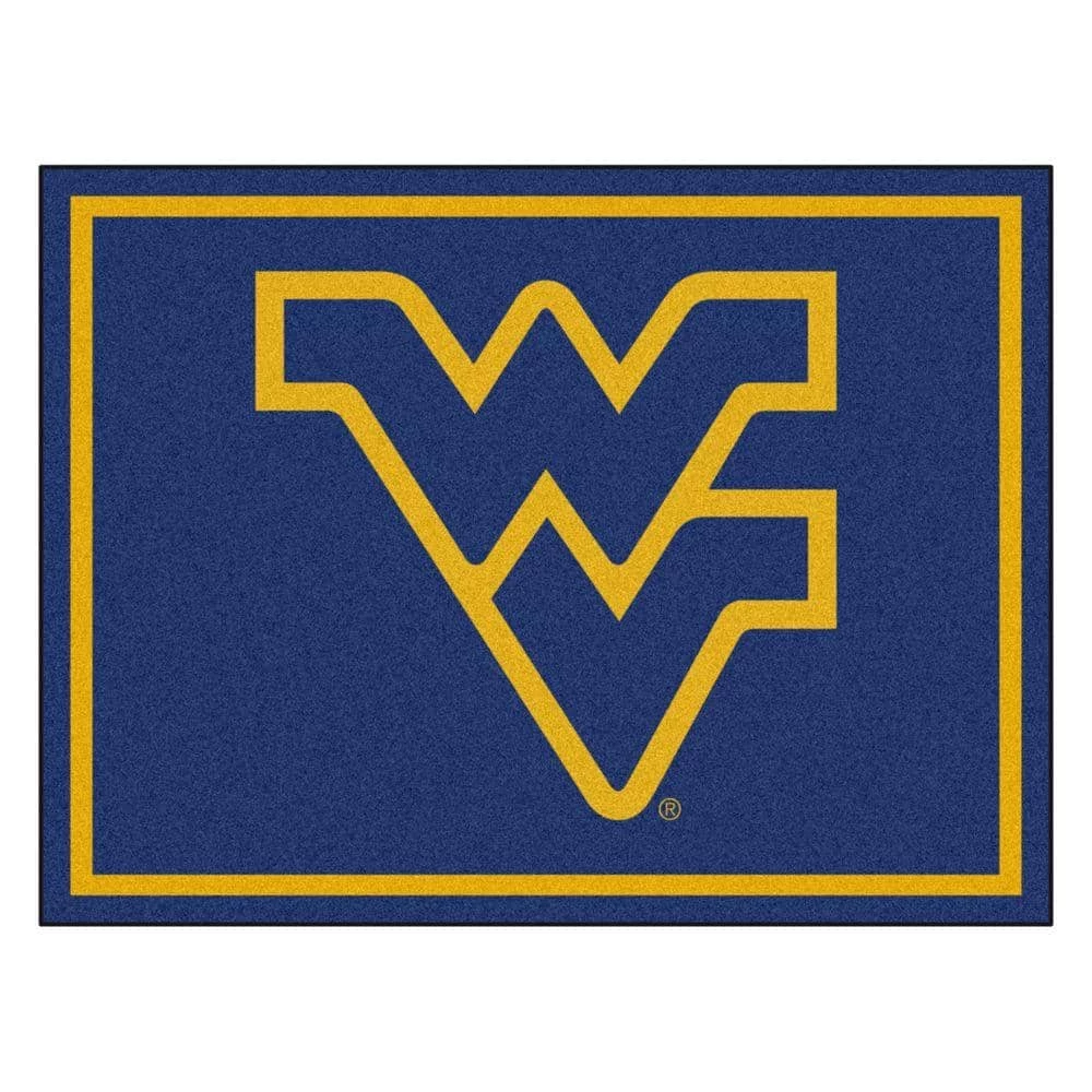 NCAA West Virginia University Navy Blue 8 ft. x 10 ft. Indoor Area Rug by FANMATS 1 NCAA West Virginia University Navy Blue 8 ft. x 10 ft. Indoor Area Rug by FANMATS