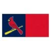 St. Louis Cardinals Blue Residential 18 in. x 18 Peel and Stick Carpet Tile (20 Tiles/Case) 45 sq. ft. by FANMATS