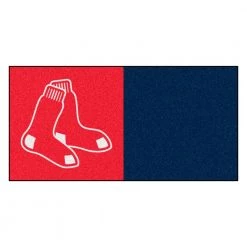 Boston Red Sox Blue Residential 18 in. x 18 Peel and Stick Carpet Tile (20 Tiles/Case) 45 sq. ft. by FANMATS