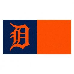 Detroit Tigers Blue Residential 18 in. x 18 Peel and Stick Carpet Tile (20 Tiles/Case) 45 sq. ft. by FANMATS