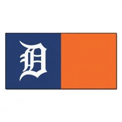 Detroit Tigers Blue Residential 18 in. x 18 Peel and Stick Carpet Tile (20 Tiles/Case) 45 sq. ft. by FANMATS