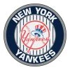 New York Yankees Navy 2.25 ft. Round Area Rug by FANMATS