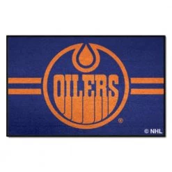 Edmonton Oilers Navy 1.5 ft. x 2.5 ft. Starter Area Rug by FANMATS