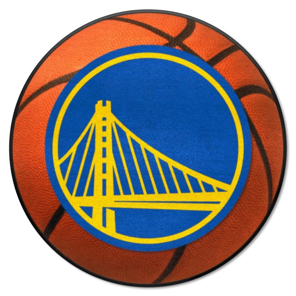 Golden State Warriors Orange 2 ft. x 2 ft. Round Basketball Area Rug by FANMATS 1 Golden State Warriors Orange 2 ft. x 2 ft. Round Basketball Area Rug by FANMATS