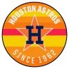 Houston Astros Orange 2 ft. x 2 ft. Round Area Rug by FANMATS