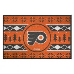Philadelphia Flyers Holiday Sweater Orange 1.5 ft. x 2.5 ft. Starter Area Rug by FANMATS