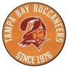 Orange 2 ft. 3 in. Round Tampa Bay Buccaneers Vintage Area Rug by FANMATS