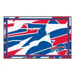 Buffalo Bills XFIT Patterned 4 ft. x 6 ft. Plush Area Rug by FANMATS