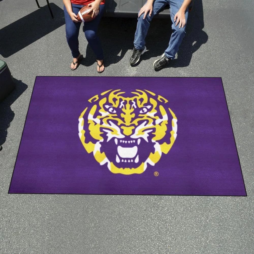 LSU Tigers Ulti-Mat Rug - 5ft. x 8ft. by FANMATS 2 LSU Tigers Ulti-Mat Rug - 5ft. x 8ft. by FANMATS - Image 2