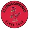 St. Louis Cardinals Red 2 ft. x 2 ft. Round Area Rug by FANMATS