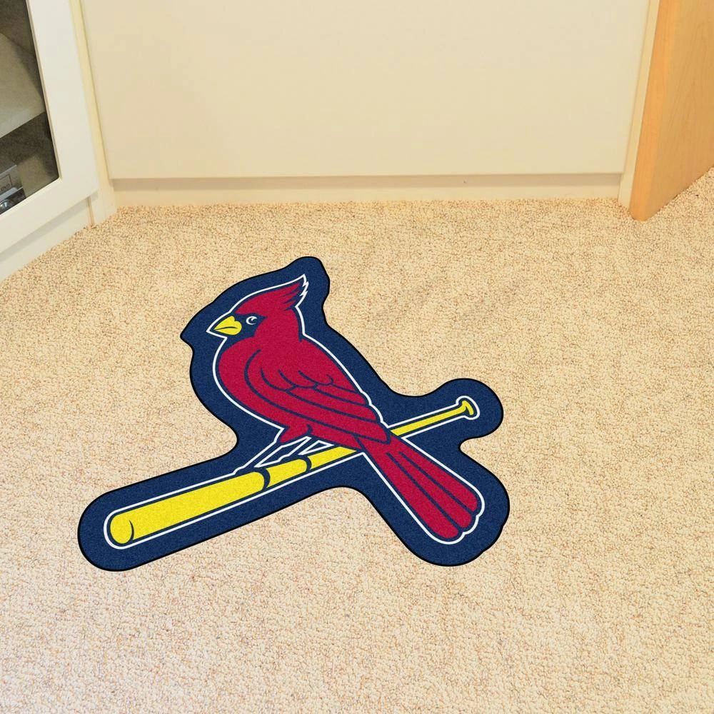 St. Louis Cardinals Red 2.5 ft. x 2.5 ft. Mascot Area Rug by FANMATS 2 St. Louis Cardinals Red 2.5 ft. x 2.5 ft. Mascot Area Rug by FANMATS - Image 2