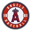 Los Angeles Angels Red 2 ft. x 2 ft. Round Area Rug by FANMATS