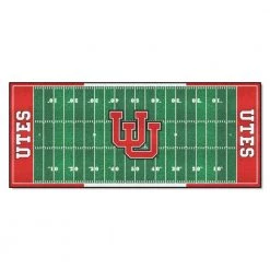 University of Utah 3 ft. x 6 ft. Football Field Rug Runner Rug by FANMATS