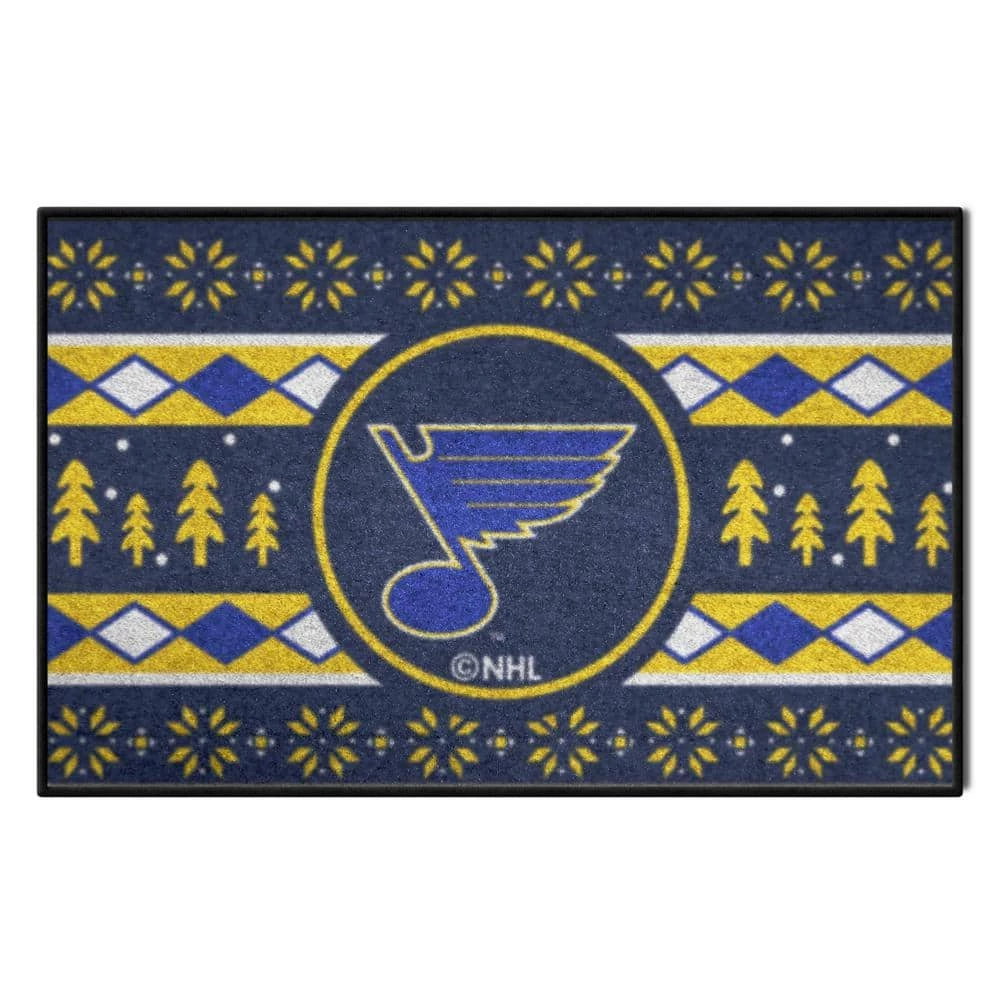 St. Louis Blues Holiday Sweater 1.5 ft. x 2.5 ft. Starter Area Rug by FANMATS 1 St. Louis Blues Holiday Sweater 1.5 ft. x 2.5 ft. Starter Area Rug by FANMATS