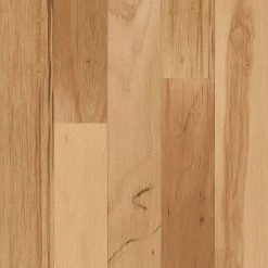 Hickory Rustic Natural 3/8 in. T x 5 in. W x Varying Length Click-Lock Hardwood Flooring (22 sq. ft./case) by Bruce
