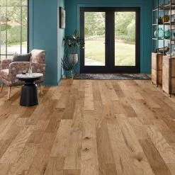 Time Honored Hickory Saddle 3/8 in. T x 6 in. W x Vary Length Engineered Click Hardwood Flooring (30.63 sq. ft./case) by Bruce -CheapFANMATS || Bruce Store saddle bruce engineered hardwood ehhd63l30w 31 1000