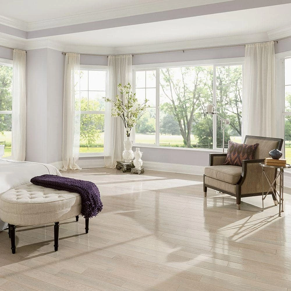 American Originals Sugar White Oak 3/8 in. T x 3 in. W x Varying L Engineered Click Hardwood Floor (22 sq. ft./case) by Bruce 15 American Originals Sugar White Oak 3/8 in. T x 3 in. W x Varying L Engineered Click Hardwood Floor (22 sq. ft./case) by Bruce - Image 15