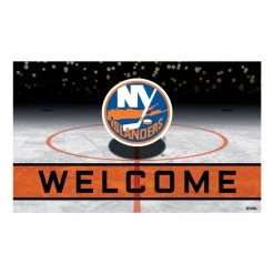 NHL - New York Islanders 18 in. x 30 in. Rubber Door Mat by FANMATS
