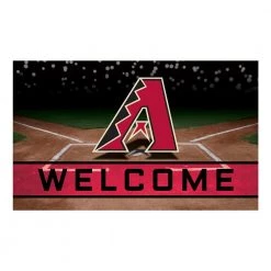 MLB - Arizona Diamondbacks 18 in. x 30 in. Rubber Door Mat by FANMATS
