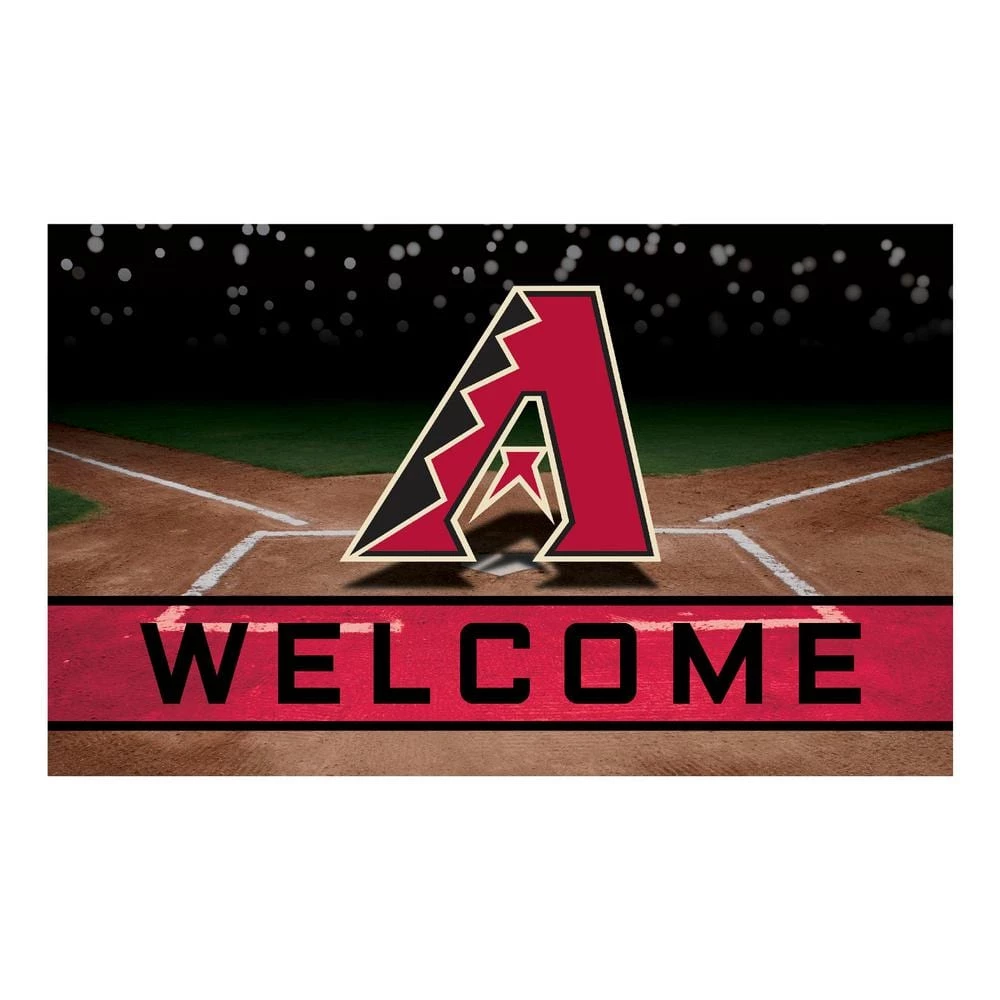 MLB - Arizona Diamondbacks 18 in. x 30 in. Rubber Door Mat by FANMATS 1 MLB - Arizona Diamondbacks 18 in. x 30 in. Rubber Door Mat by FANMATS