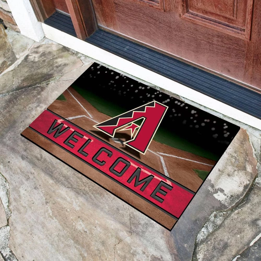 MLB - Arizona Diamondbacks 18 in. x 30 in. Rubber Door Mat by FANMATS 2 MLB - Arizona Diamondbacks 18 in. x 30 in. Rubber Door Mat by FANMATS - Image 2