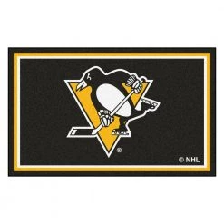 Pittsburgh Penguins 4 ft. x 6 ft. Area Rug by FANMATS 5 Pittsburgh Penguins 4 ft. x 6 ft. Area Rug by FANMATS -CheapFANMATS || Bruce Store team colors fanmats sports rugs 10438 1d 1000