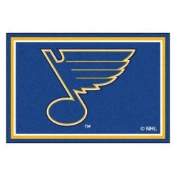 NHL St. Louis Blues Blue 5 ft. x 8 ft. Indoor Area Rug by FANMATS -CheapFANMATS || Bruce Store team colors fanmats sports rugs 10600 1d 1000