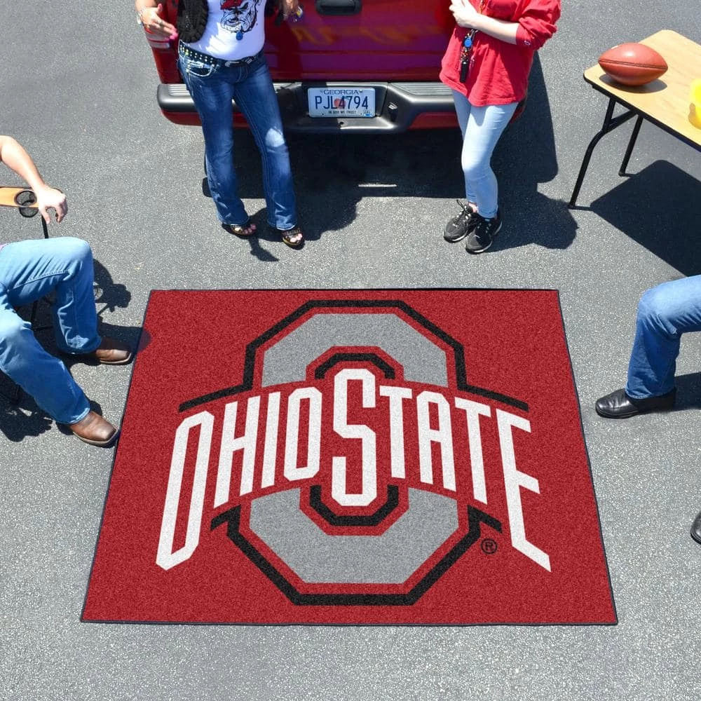 NCAA Ohio State University Red 5 ft. x 6 ft. Indoor/Outdoor Tailgater Area Rug by FANMATS 2 NCAA Ohio State University Red 5 ft. x 6 ft. Indoor/Outdoor Tailgater Area Rug by FANMATS - Image 2