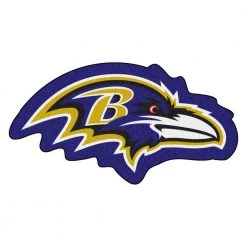 NFL - Baltimore Ravens Mascot Mat 36 in. x 19.1 in. Indoor Area Rug by FANMATS