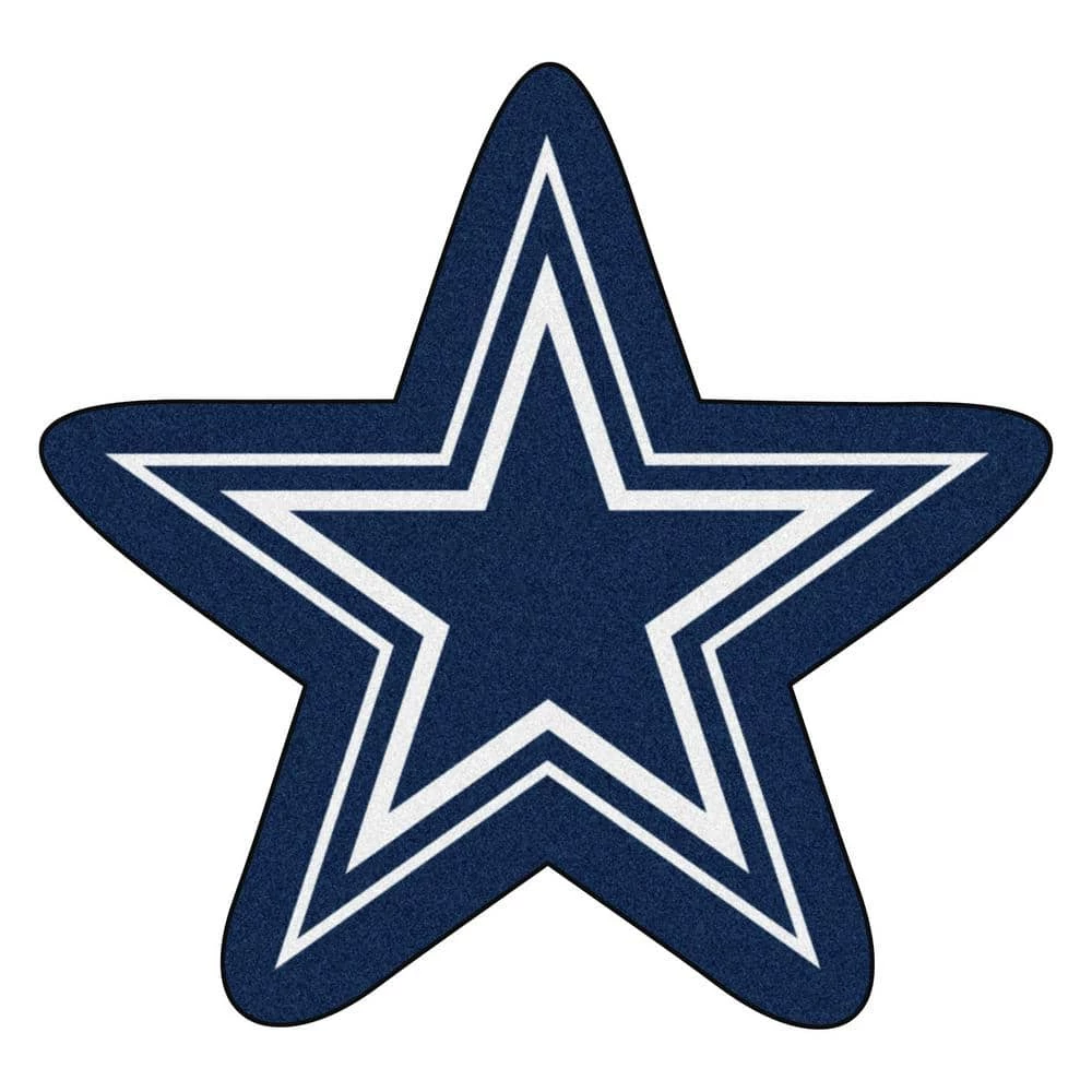 NFL - Dallas Cowboys Mascot Mat 36 in. x 34.3 in. Indoor Area Rug by FANMATS 1 NFL - Dallas Cowboys Mascot Mat 36 in. x 34.3 in. Indoor Area Rug by FANMATS