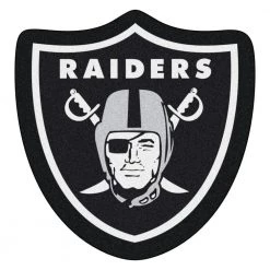 NFL - Las Vegas Raiders Mascot Mat 34.5 in. x 36 in. Indoor Area Rug by FANMATS