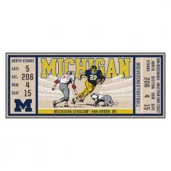 NCAA University of Michigan 30 in. x 72 in. Indoor Ticket Runner Rug by FANMATS