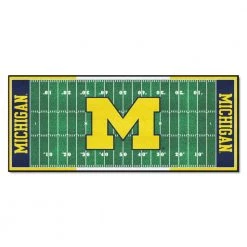 University of Michigan 3 ft. x 6 ft. Football Field Runner Rug by FANMATS